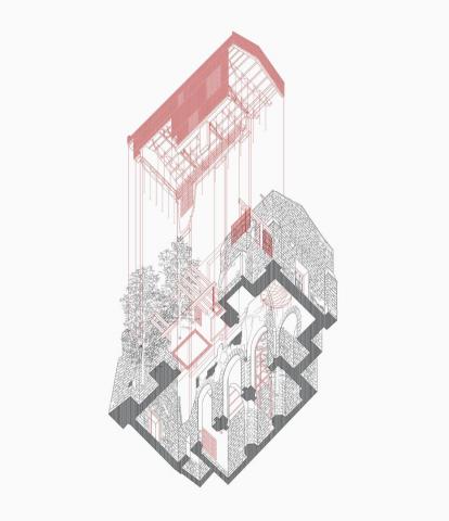 New use for an abandoned church in ruins