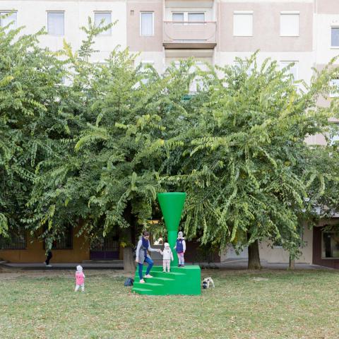 Face, Pool, Two Towers and Ruin