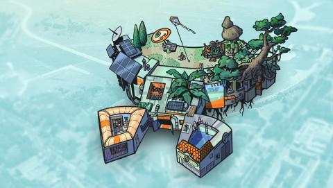 Transformation Haus und Feld