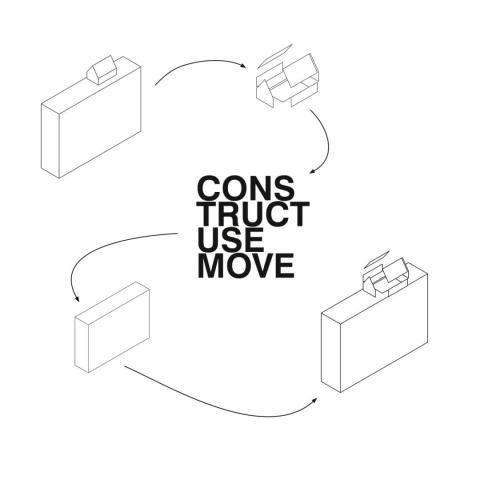 ConstructUseMove: Mobilizing Buildings