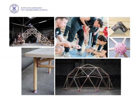 Community construction from re-plastic