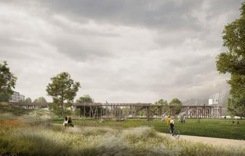 Transforming a brownfield into a park