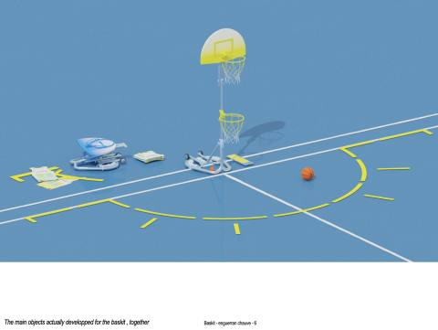 A school kit for inclusive basketball
