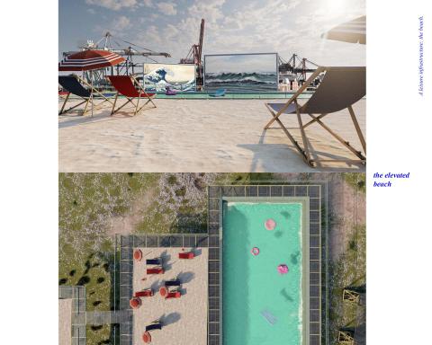 A leisure infrastructure: the beach. 