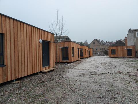 Modular housing for homeless people