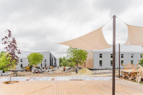 Temporary housing for displaced persons