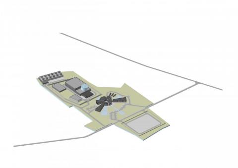 Research Center near the Nuclear Reactor