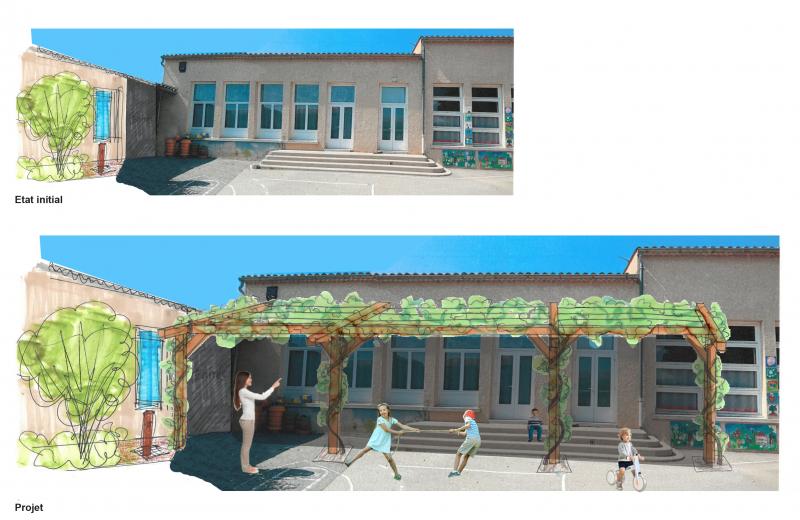Renaturation - nursery school playground